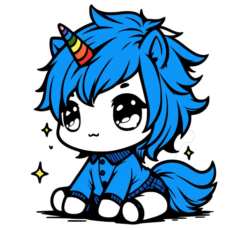 manga unicorn baby
