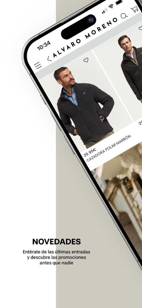 Alvaro Moreno - Alvaro Moreno app displaying new arrivals for mens fashion