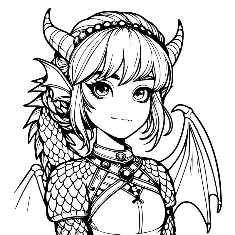 realistic dragon girl