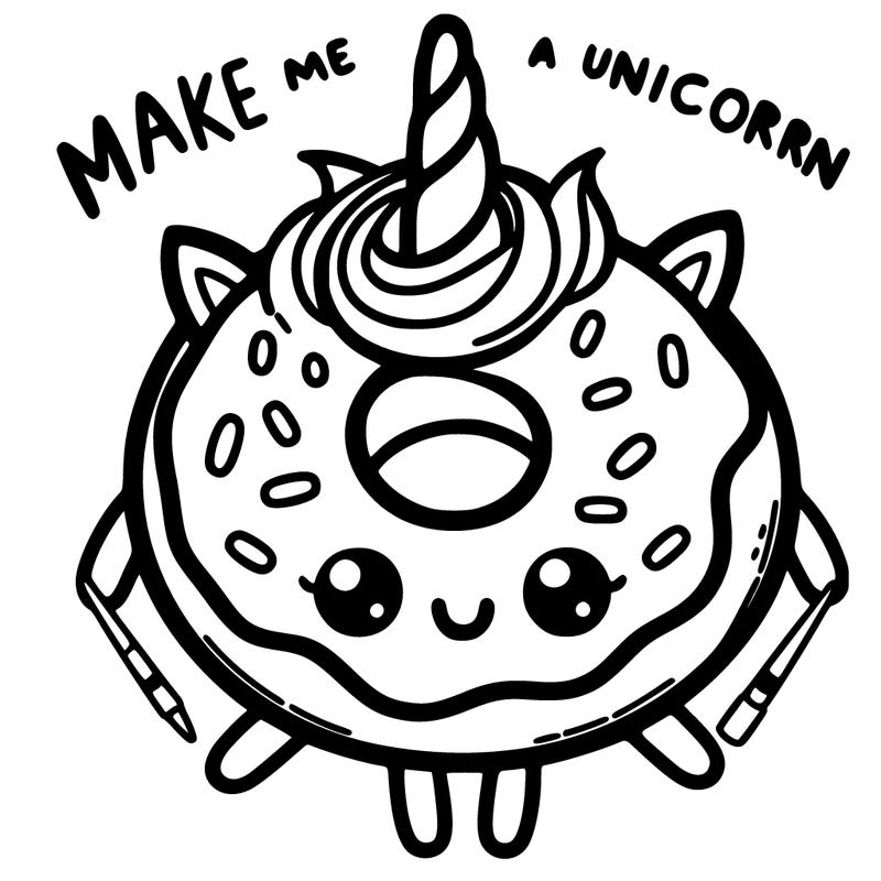 make me a unicorn doughnut