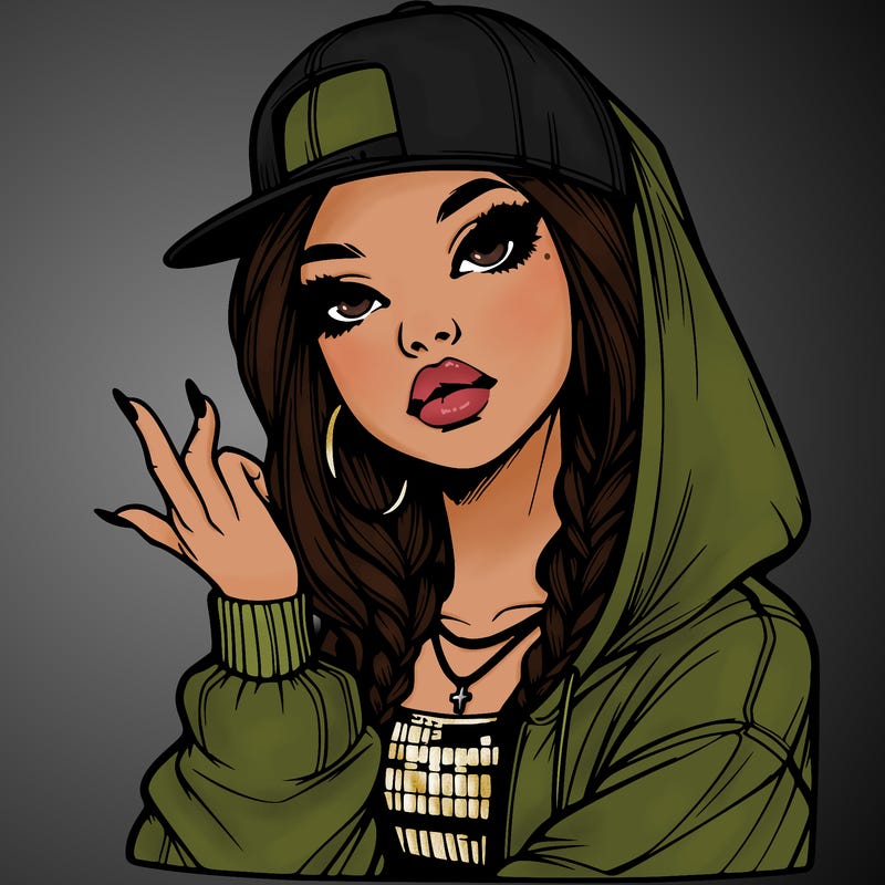 realistic hip hop girl