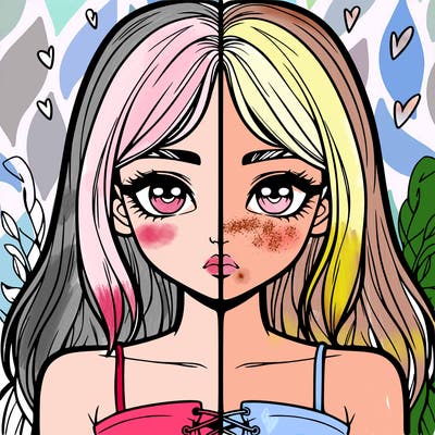 realistic girl split