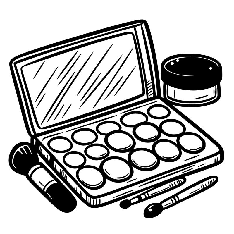 make up palette.