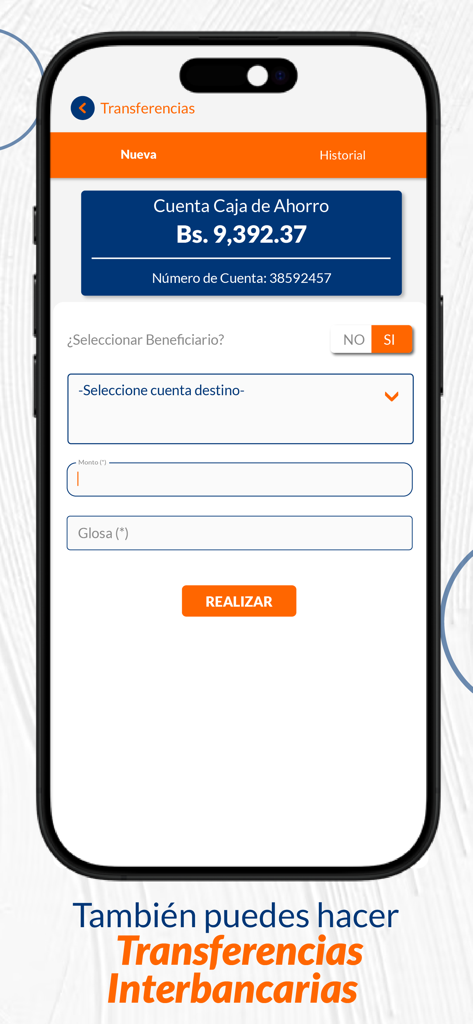 Fubode IFD - Interface do aplicativo Fubode IFD para fazer transferências bancárias de uma conta poupança