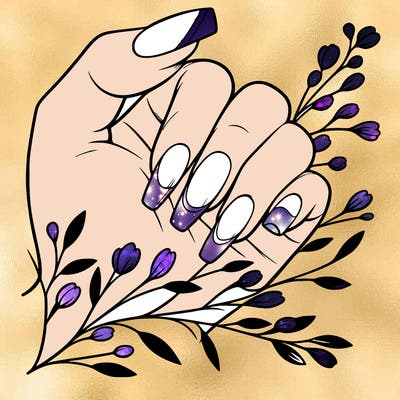 nails with french tip