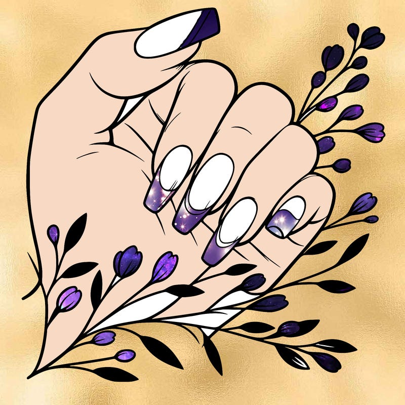 nails with french tip