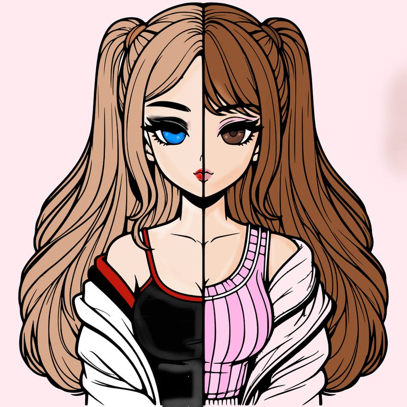 realistic girl split