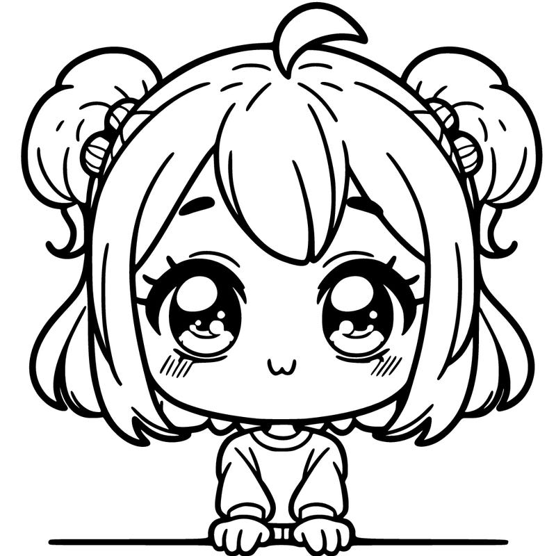 a cute animated girl