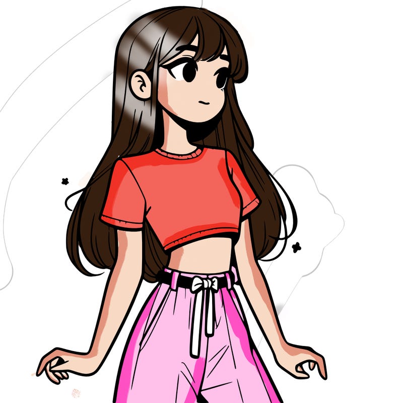 girl in a cute crop top