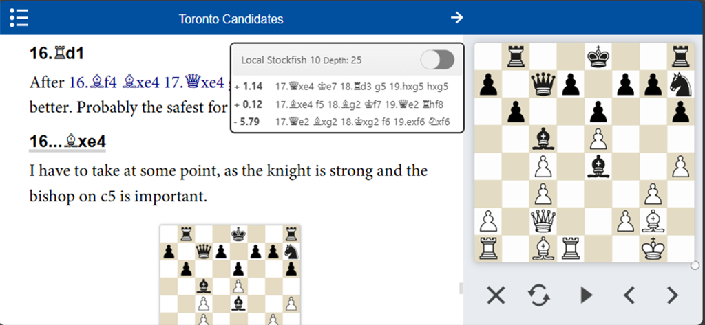 New In Chess - Interaktives Schachbrett und Zuganalyse in der New In Chess App mit der Stockfish-Engine