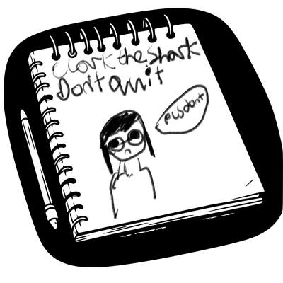 a blank sketch pad