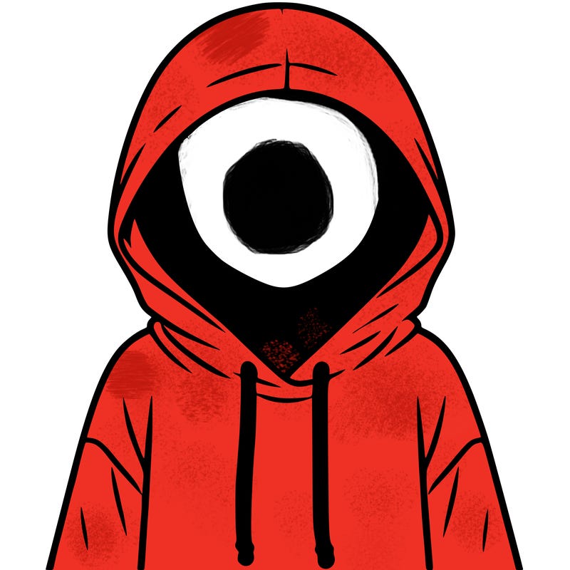 faceless girl in hoodie