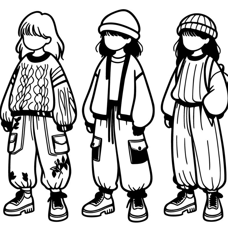 girl with baggy clothes