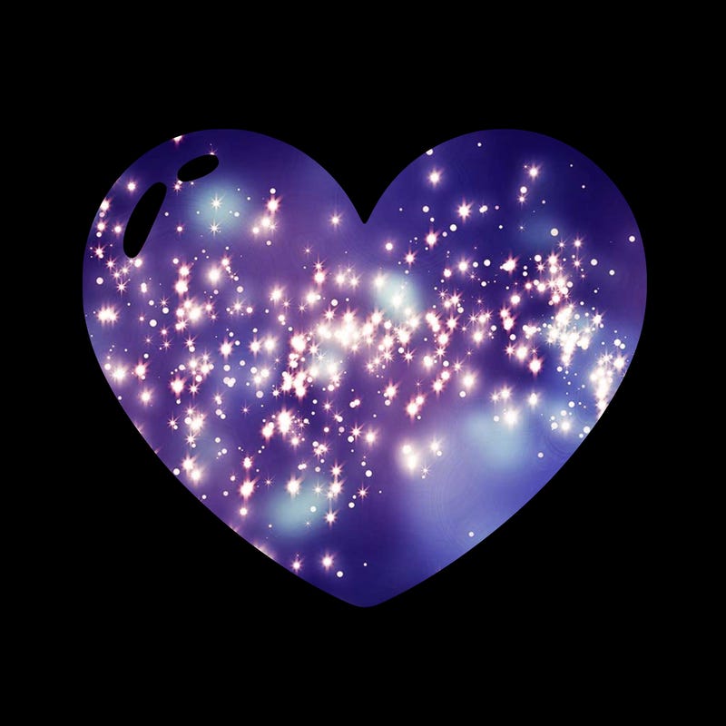 a blank heart