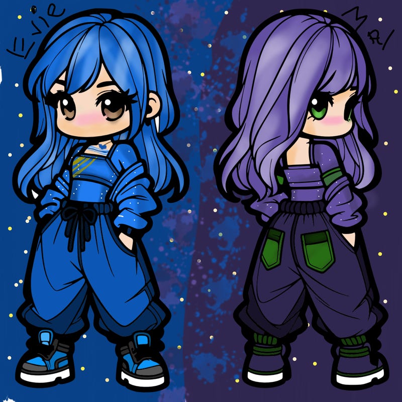 girl in crop top and baggy pants