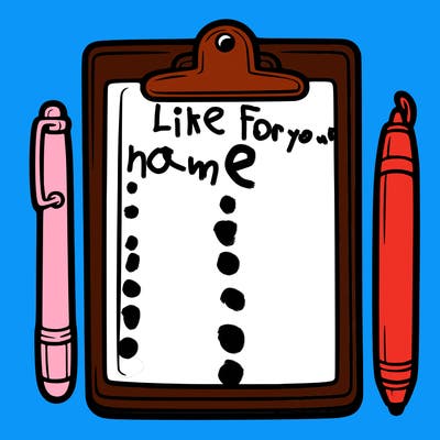 blank clip board with pen