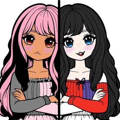 realistic girls split