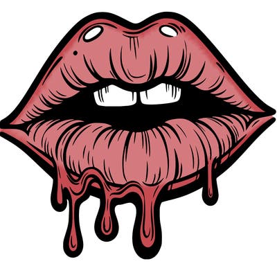 lips that look realistic and drip
