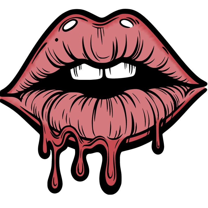 lips that look realistic and drip