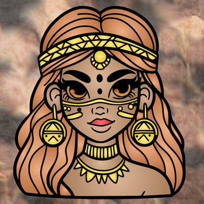 beautiful tribal woman