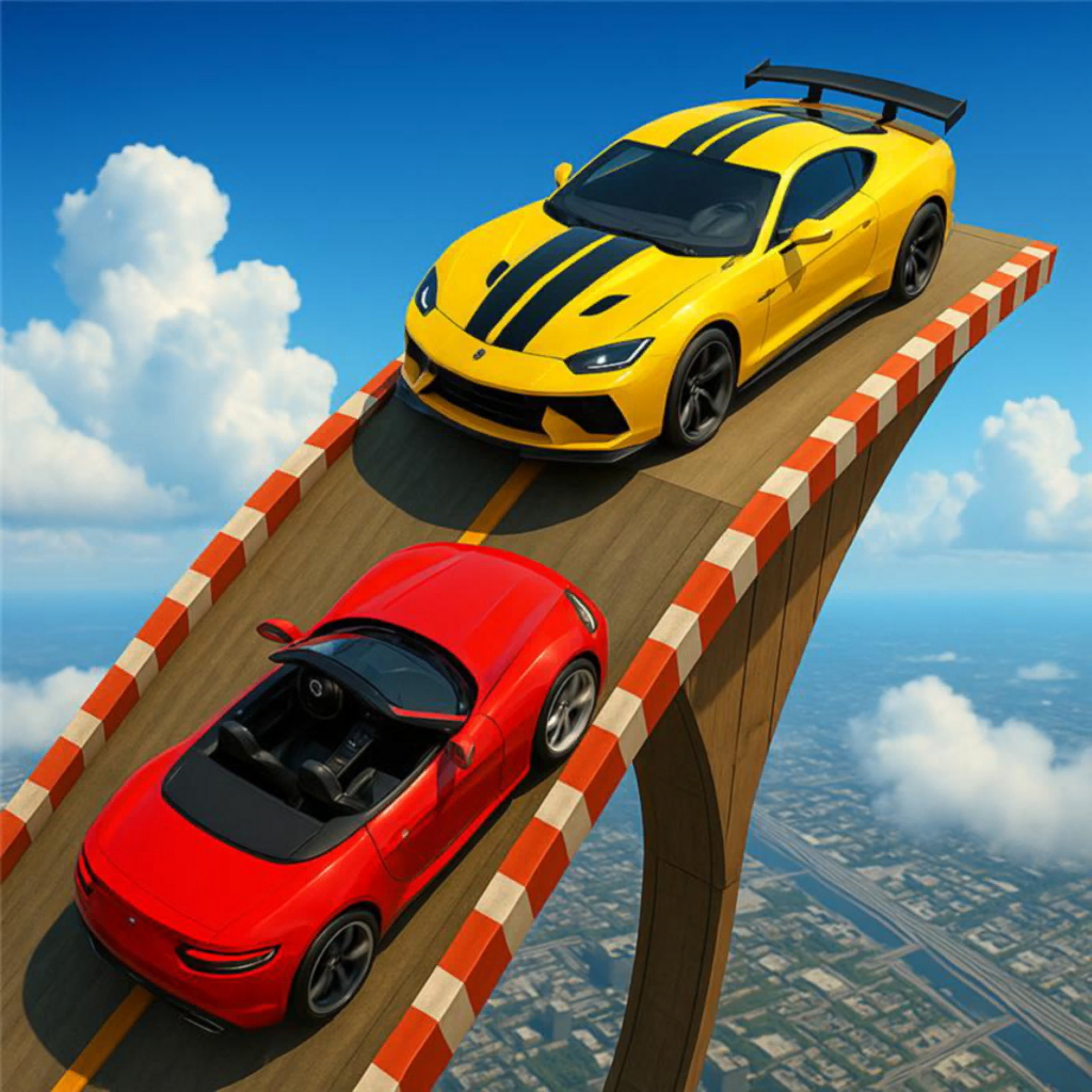 Vertical Mega Ramp | Impossible Sky-High Stunt Car Racing