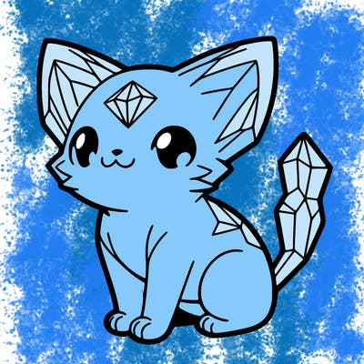 crystal kitten
