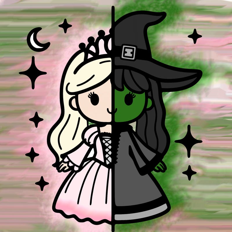 split princess and witch