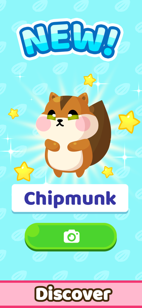 Hamster House! - A cute chipmunk character newly unlocked in the Hamster House mobile game.
