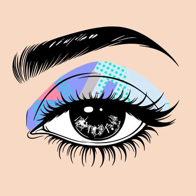 eye closed realistic