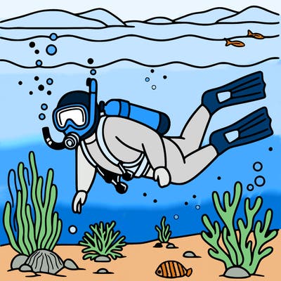 scuba diverse in the ocean