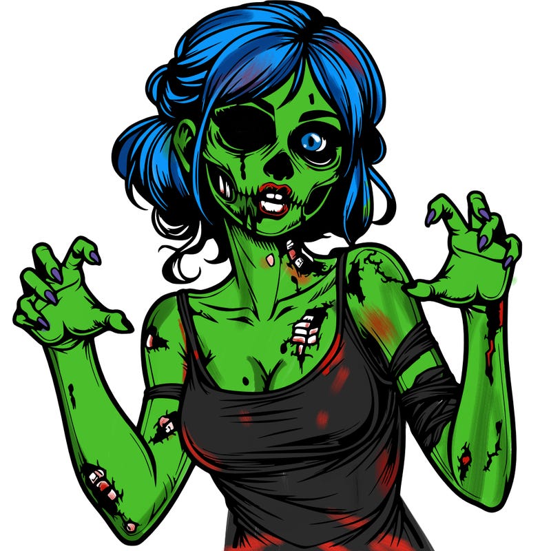 realistic zombie girl