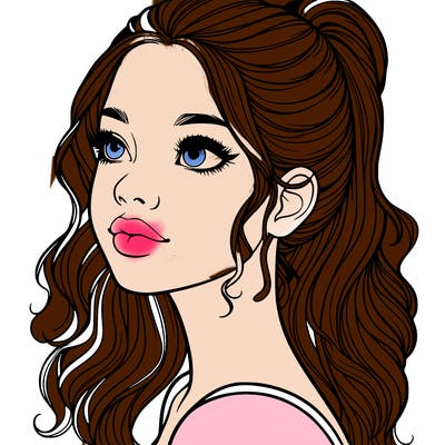 beautiful realistic girl