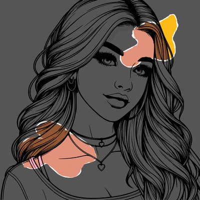 detailed realistic girl