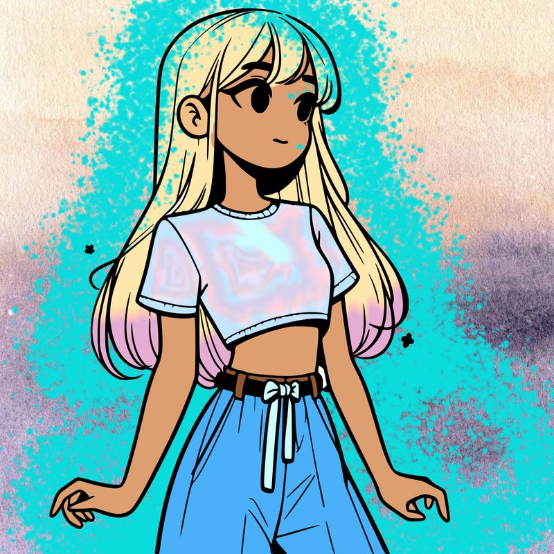 girl in a cute crop top