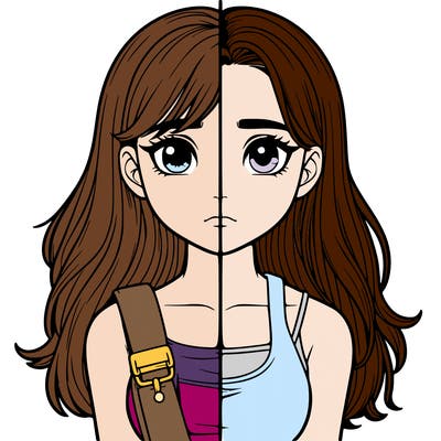 realistic girl split