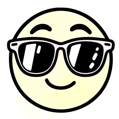 emoji with sunglasses