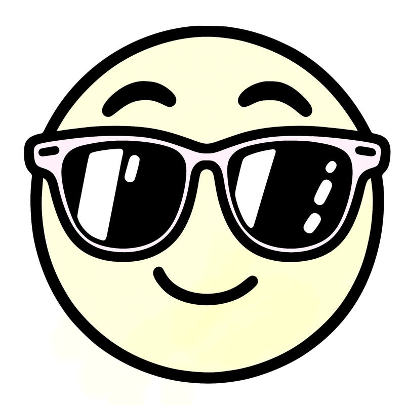 emoji with sunglasses