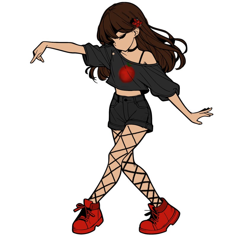 realistic girl danceing