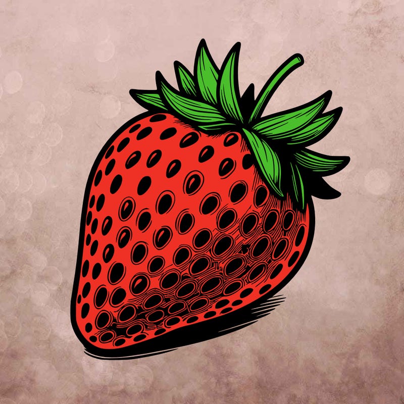 realstic strawberry