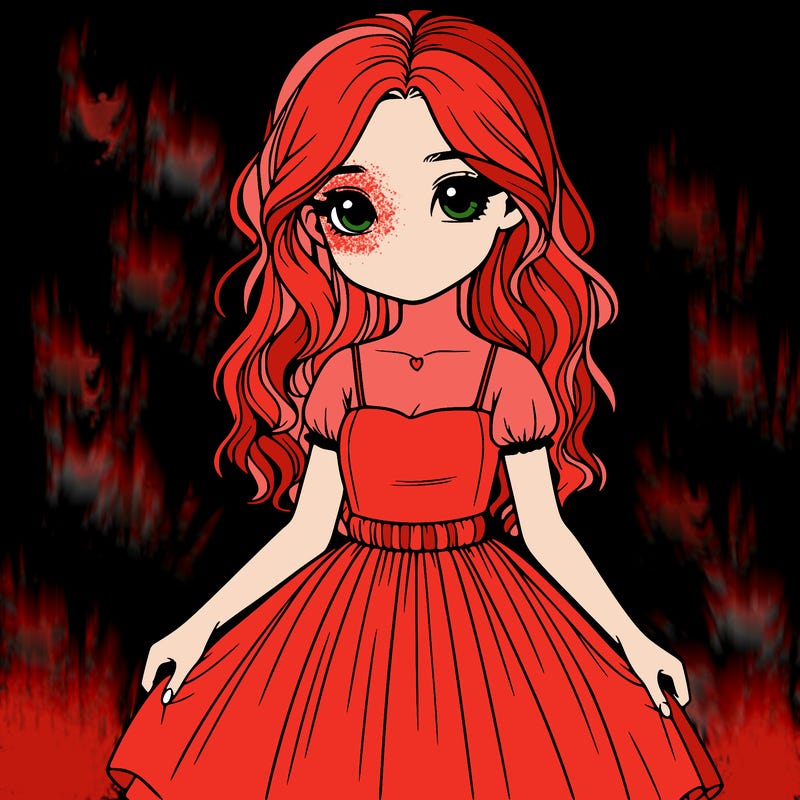 realistic girl with a dress