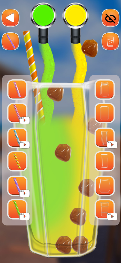 Boba DIY Game: Tasty Milk Tea - Personalizando una bebida virtual de té de boba con líquidos y adornos coloridos en el Juego DIY de Boba