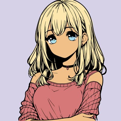 realistic manga character girl