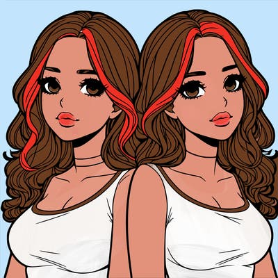 realistic twin sisters