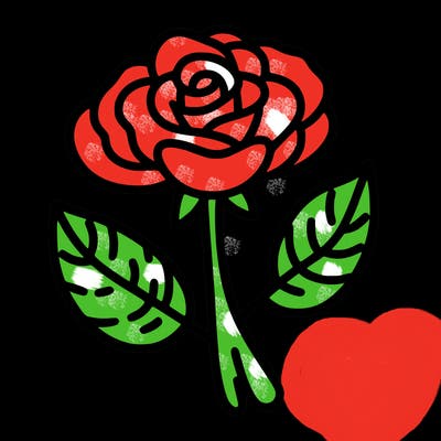 simple rose flower