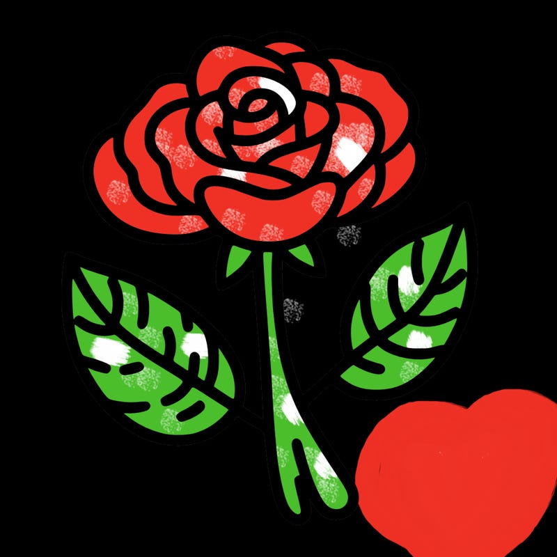 simple rose flower