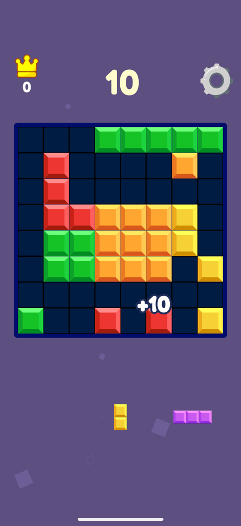 Block Blast - Puzzle Master - Mobile gameplay of Block Blast showing colorful blocks on a grid