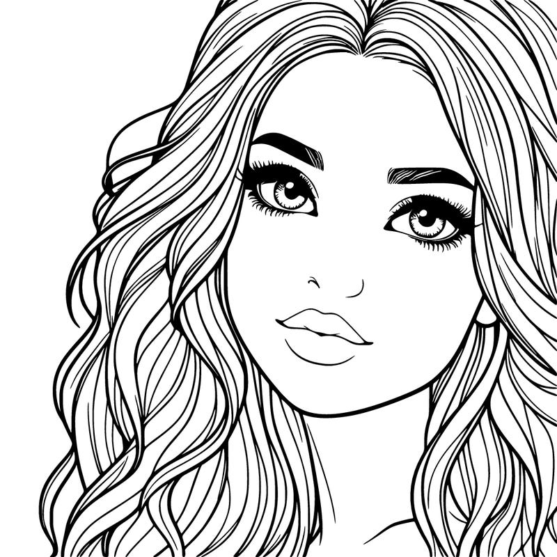 beautiful realistic girl