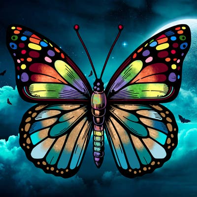 realistic butterfly