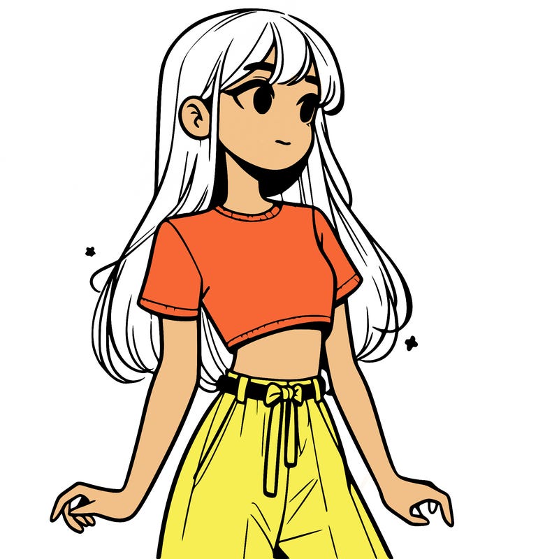 girl in a cute crop top