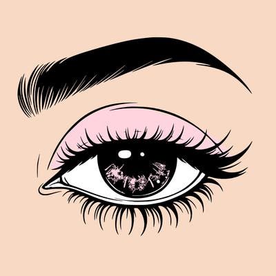 eye closed realistic